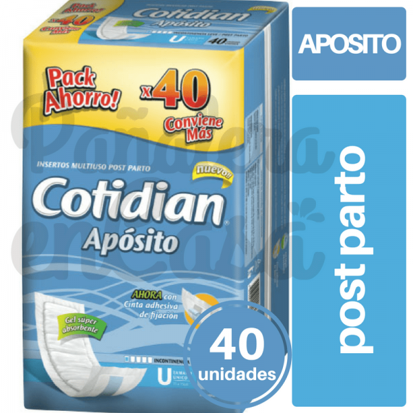 COTIDIAN-APOSITO-LARGO-POSTPARTO-X40
