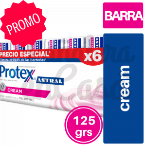 Jabón de Tocador ASTRAL Protex Cream PACK 6x4 panaleraencasa